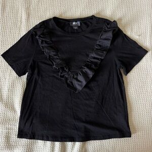 Anthropologie Maeve Black Top